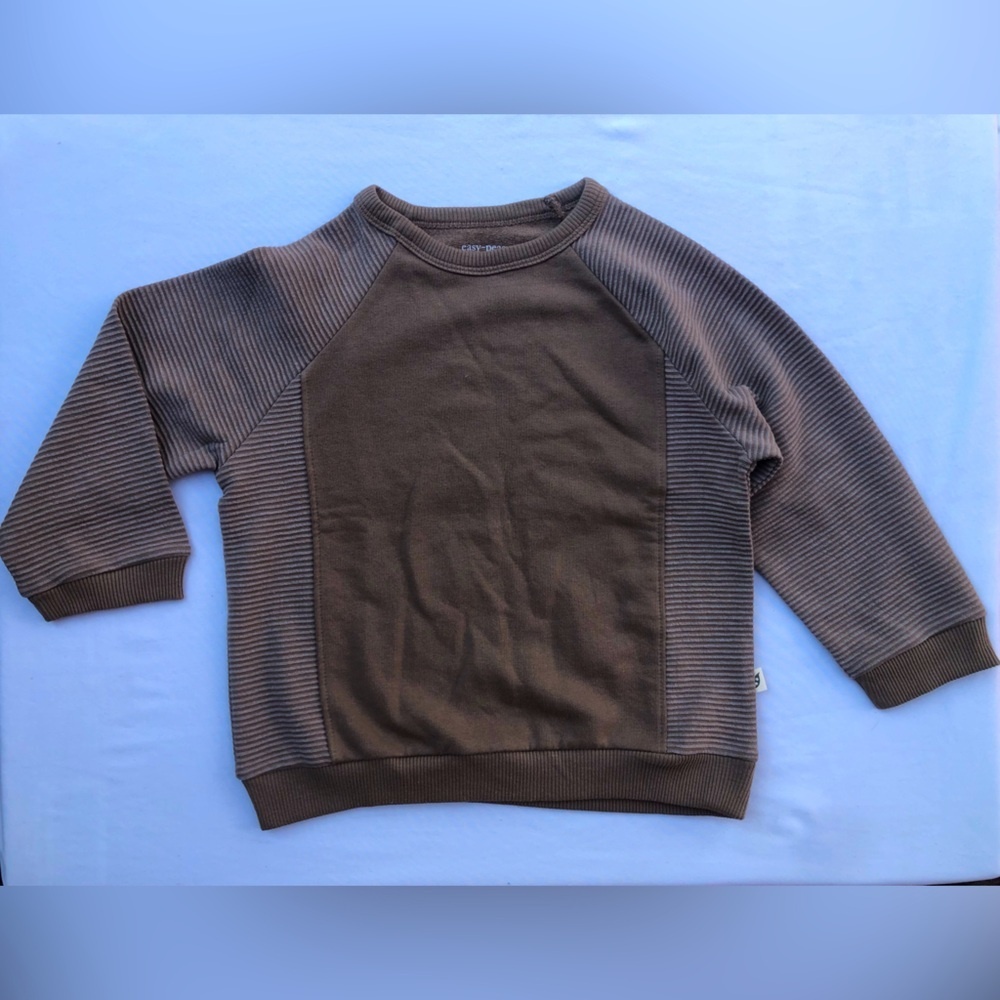 EASY PEASY New Oversized Toddler 4T Sweatshirt Pullover Brown Gender Neutral